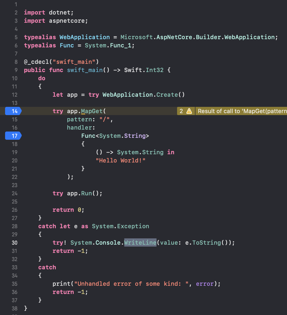 SourceGear Bridge preview: Swift with .NET in Xcode